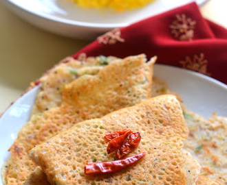 Instant Wheat Dosa - Super easy : no fermentation required