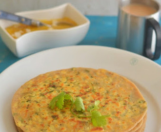 Paneer Dhaniya Paratha - Cottage cheese coriander Indian flatbread