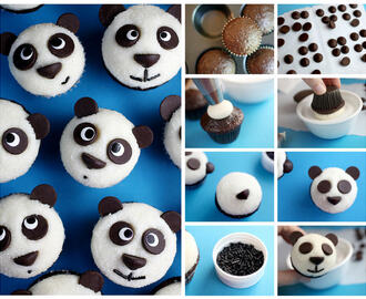 Cupcakes de ositos panda | ¡Mira qué fáciles!