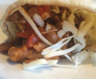 Cowboy food: Burritos m. oksekød og bønner