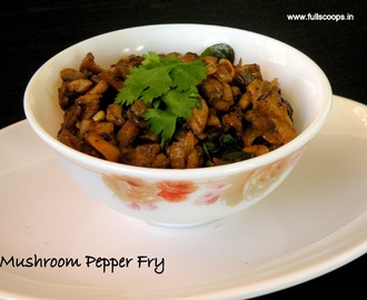 Mushroom Pepper Fry Recipe