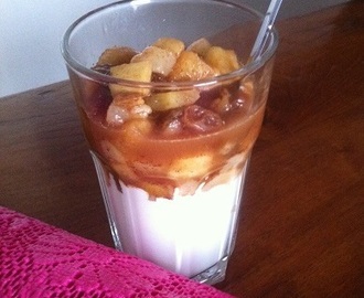 Warme Appeltaart voor ontbijt: Skinny Appelpeercompot met Griekse yoghurt