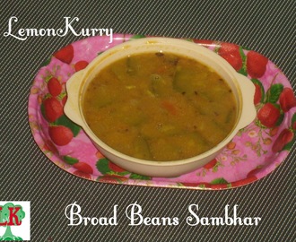 Avarakkai Sambhar/Broad Beans Sambhar