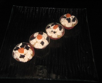 Cupcakes de formatge i salmó fumat