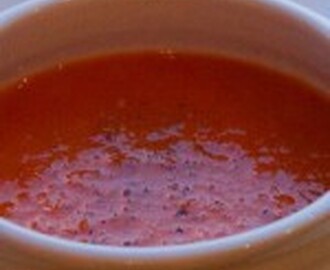 Gegrilde tomatensoep. Simpel kan zo lekker zijn.