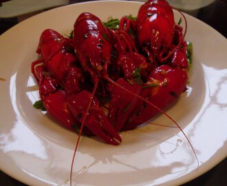 Crayfish with Chilli, Ginger, Garlic and Soy