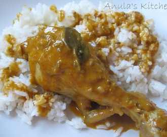 Keralan chicken - in coconut sauce... recipe by Anjum Anand...