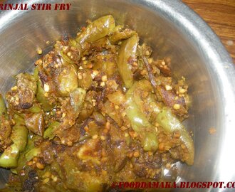 Brinjal/Eggplant Stir Fry