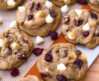 Cranberry/witte chocolade cookies