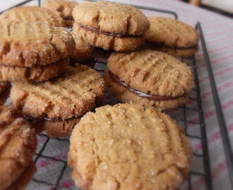 Chocolate Filled Peanut Butter Cookies