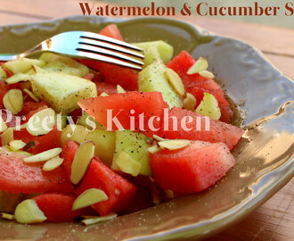 Watermelon & Cucumber Salad