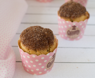 Muffins rellenos de crema de chocolate