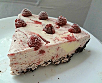 Raspberry Ice Cream "Cake-Pie" (for Michael's birthday!)