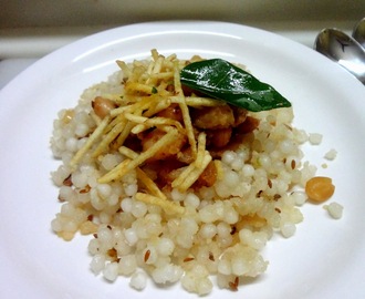 Faraali Misal  Sabudaan Khichdi with Peanut potato  curry mixture  ( Fasting recipe )