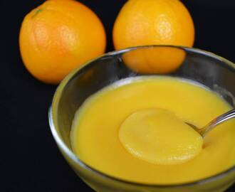 Crema inglesa de naranja