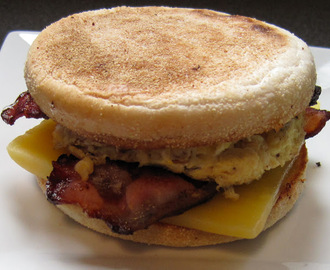 Bacon and Egg Muffin - Classic Breakfast Sandwich