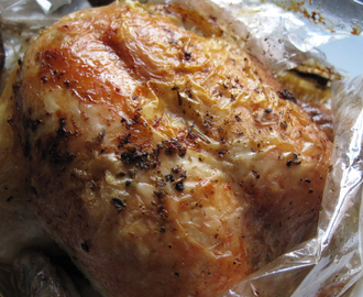 Bag Roasted Chicken with Garlic, Wine and Lemon