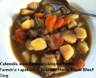 Farmor's Lapskaus / Grandmother's "Lapskaus" - Thick Meat Soup