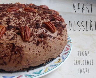 Kerst dessert : vegan chocolade taart