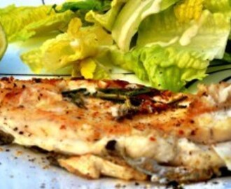 Pan-Fried Sea Bass with Rosemary and Garlic