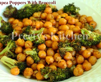 Chickpea Poppers With Broccoli / Easy Appetizer Or Snack