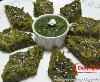 Spinach and Fenugreek Steamed Dumplings (Palak Methi Na Muthia)