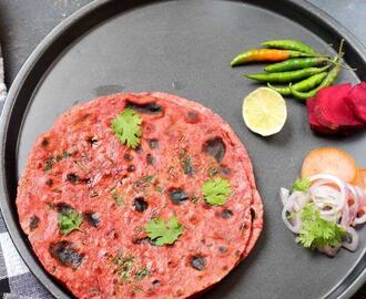 Beetroot Paratha | Beetroot Chapati Recipe