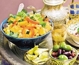 Marokkaanse stoofschotel met groenten