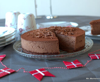 Chokoladekage med chokolademousse