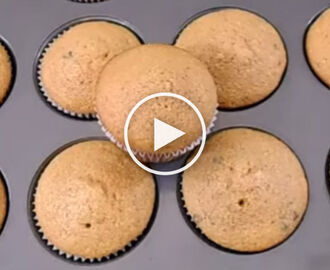 Cómo hacer cupcakes de vainilla con chispas de chocolate, receta básica