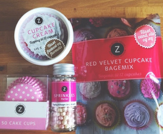 Shake and bake: red velvet cupcakes.