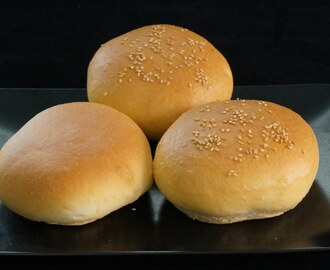 Pan tipo brioche para hamburguesas