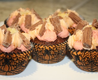 Ginger Bonfire Night cupcakes with popping candy
