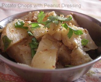 Potato Chops with Peanut Dressing