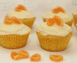 Appelsin cupcakes