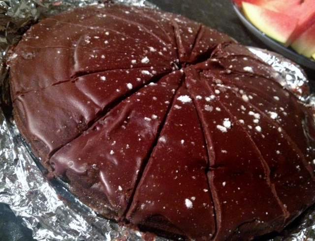 Dessert: Sunnere Sjokoladekake /m Glassur!