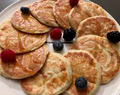 American ricotta-lemon pancakes with buttermilk