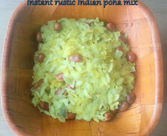 Instant Rustic Indian Poha (beaten rice) Mix