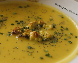Sopa de Batata Doce com Couve-Flor e Abóbora
