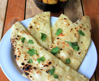 Naan - How to make Naan - Naan without yeast - Butter naan recipe