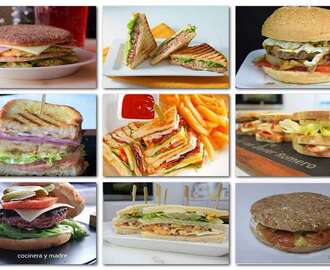 Recetas de sándwichs y hamburguesas