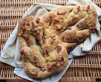 Day Eight on the Advent Calendar: Christmas Trees and Bacon, Cheese & Garlic Fougasse Recipe