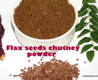 Flax seed chutney powder I Agase chutney pudi recipe