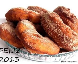 Donuts ou donetes à moda da Terceira…e um feliz 2013!