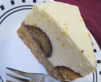 White Chocolate,Orange and Gulab Jamun Cheesecake