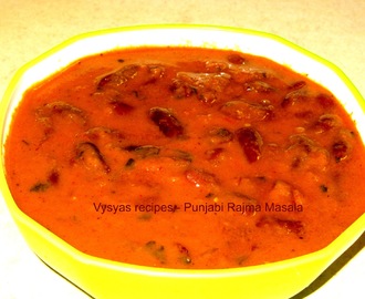 Rajma Masala -  Punjabi Rajma Masala  - Red Kidney beans Masala