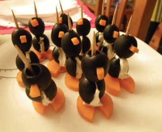 Pingüinos de aceitunas.