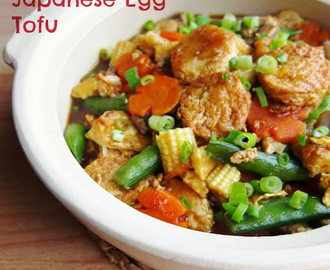 Vegetarian Japanese Egg Tofu for Meatless Monday