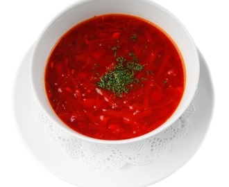 Opskrift på original Russisk Borsh suppe (Rødbedesuppe)