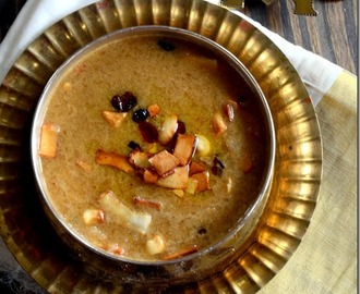 Aval Payasam ~ Beaten Brown Rice (Poha) Pudding with Jaggery and Coconut Milk | Kerala Sadya Recipe
